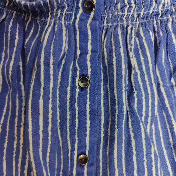 Kenneth Cole Off Shoulder Flowy Blouse, Blue, Size M - Picture 3 of 7